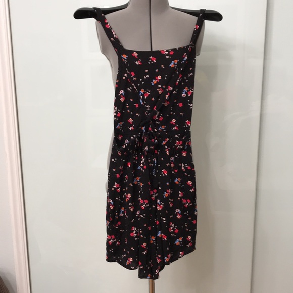 Free People floral short dungarees shirts overall - Picture 7 of 10